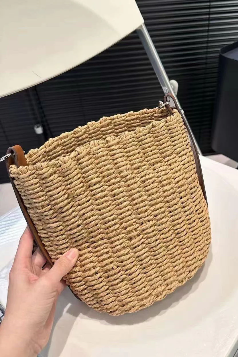 Prada Woven Bucket Bag - Image 7