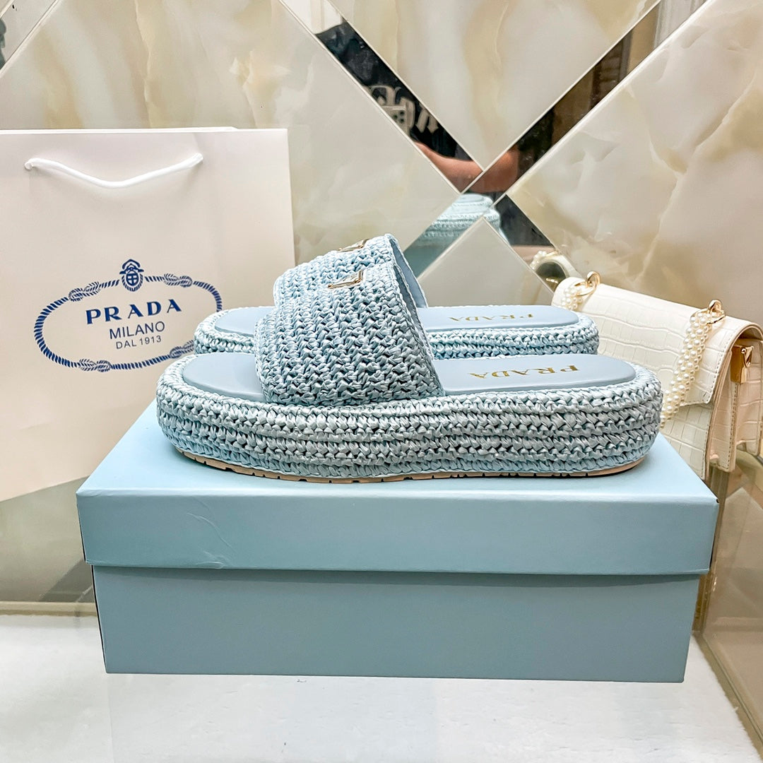 Woven Triangle Logo Slippers - Image 4