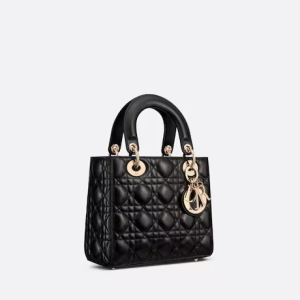 SMALL LADY D MY ABCD BAG Black Cannage Lambskin