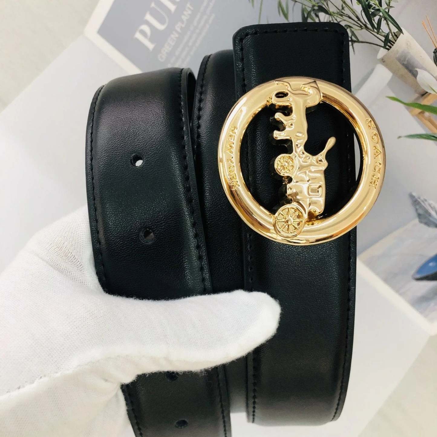 3 Colors Black Leather Belt - Image 4