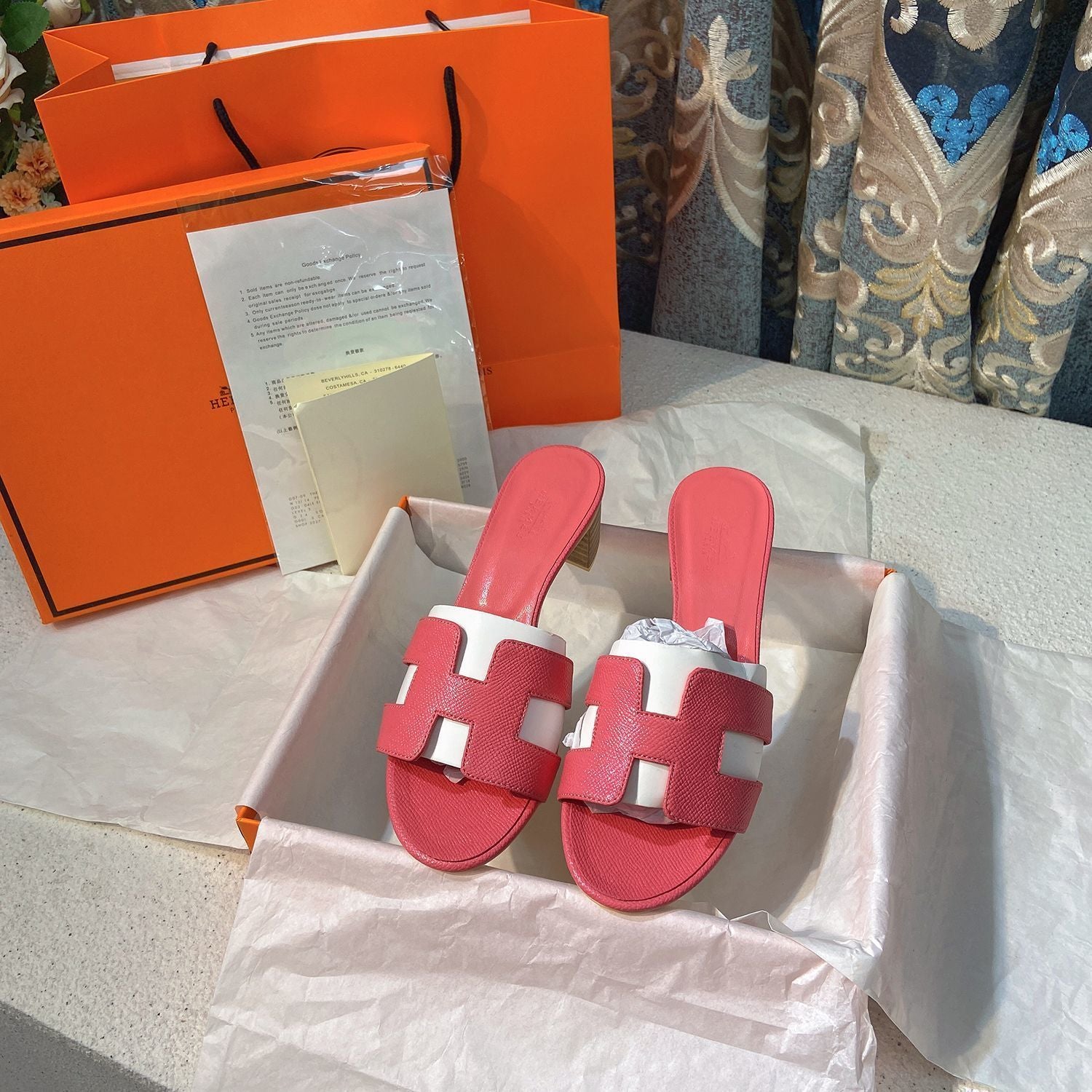 Classic H Heel Sandals - Image 3