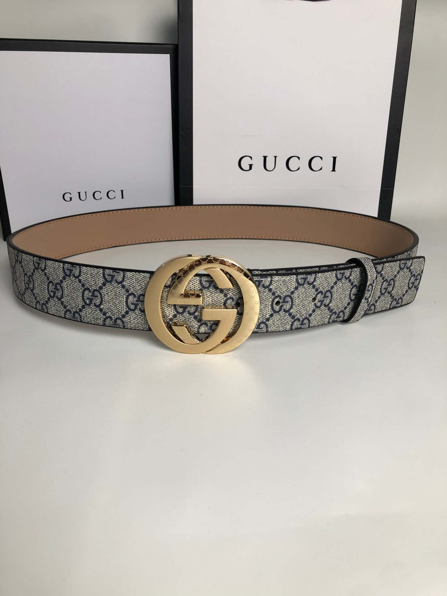 3 Colors printed letter leather belt - Image 7