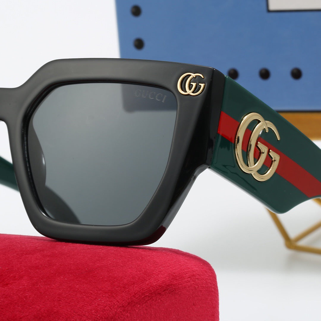 Fashionable wide temple sunglasses 4016 - Image 9