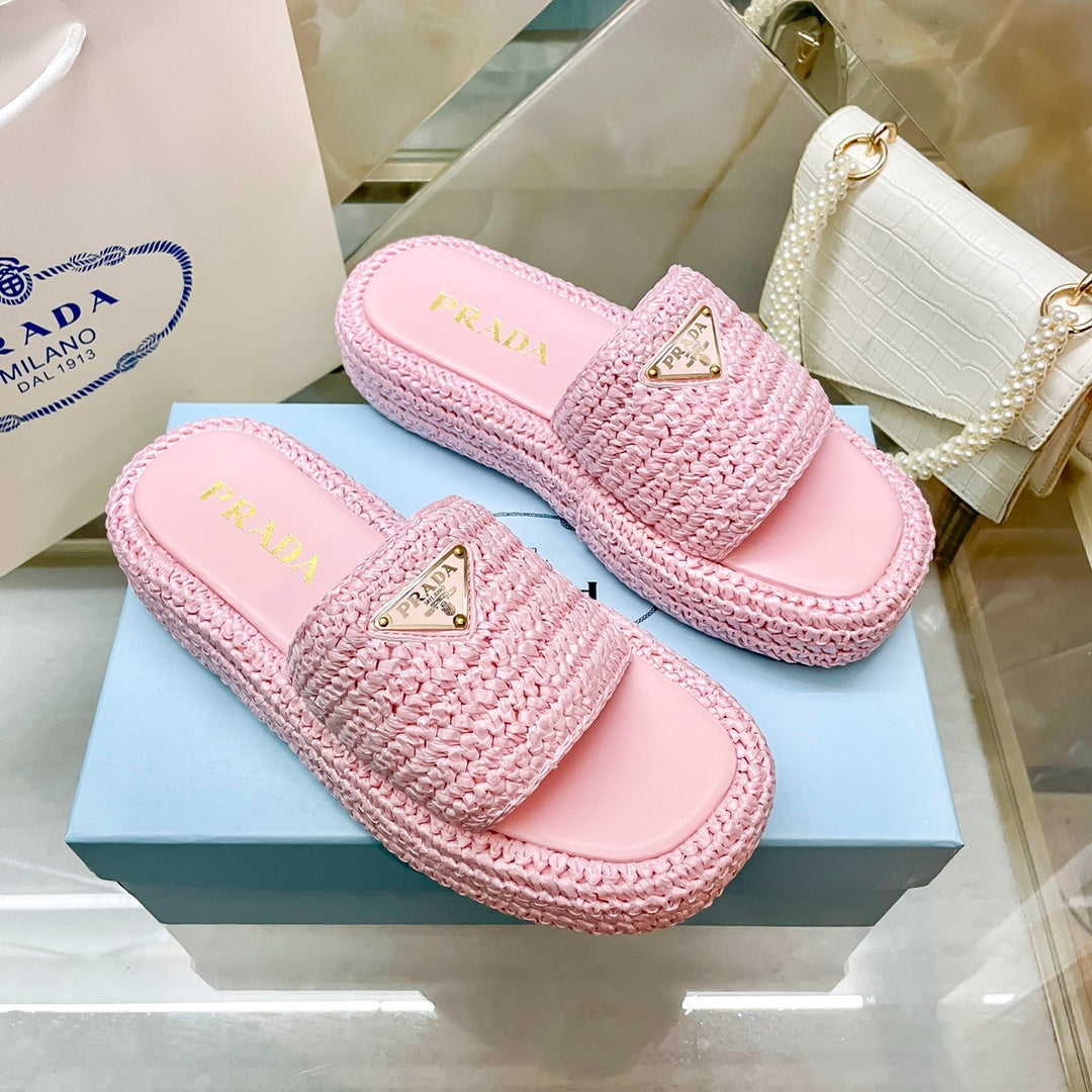 Woven Triangle Logo Slippers - Image 6
