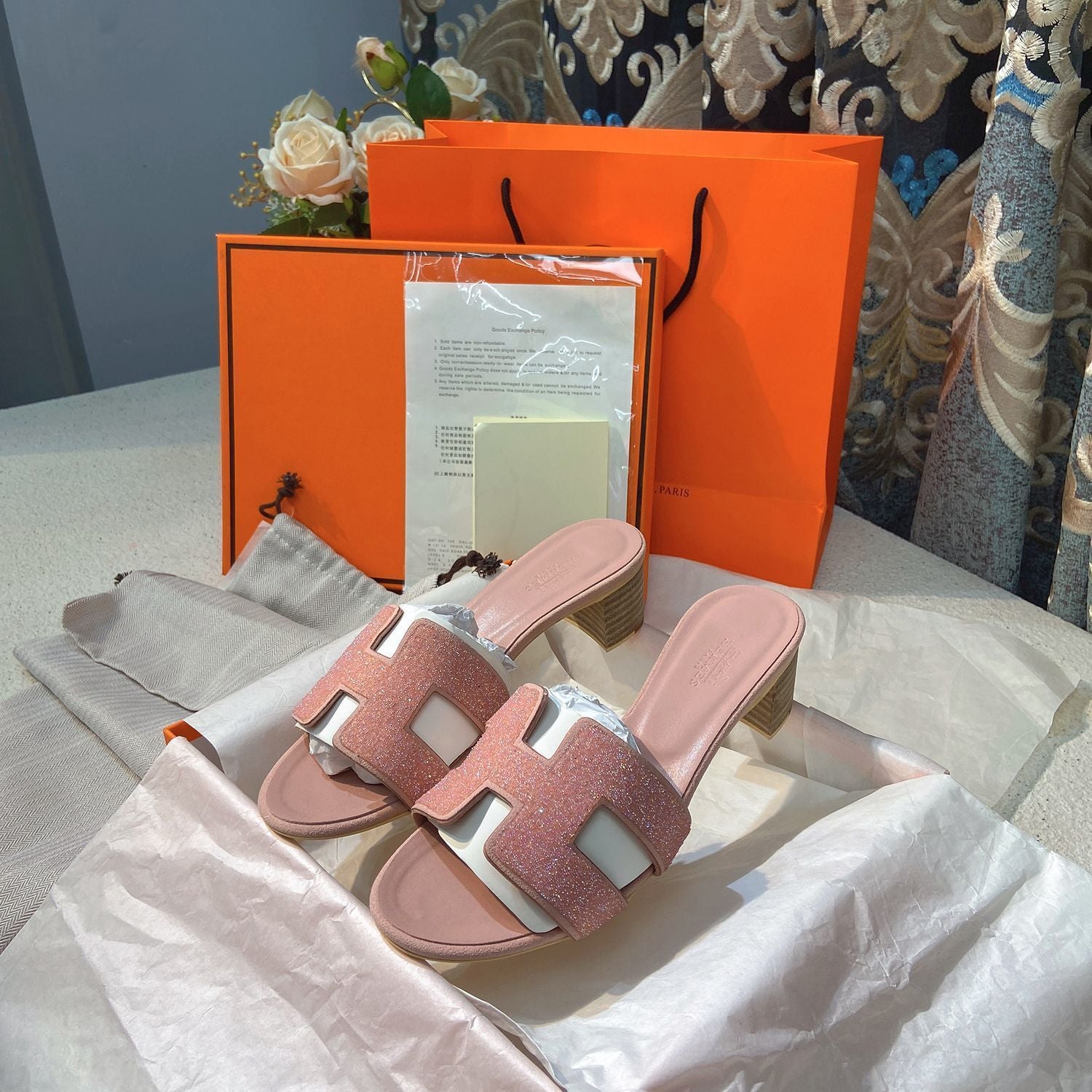 Classic H Heel Sandals - Image 9