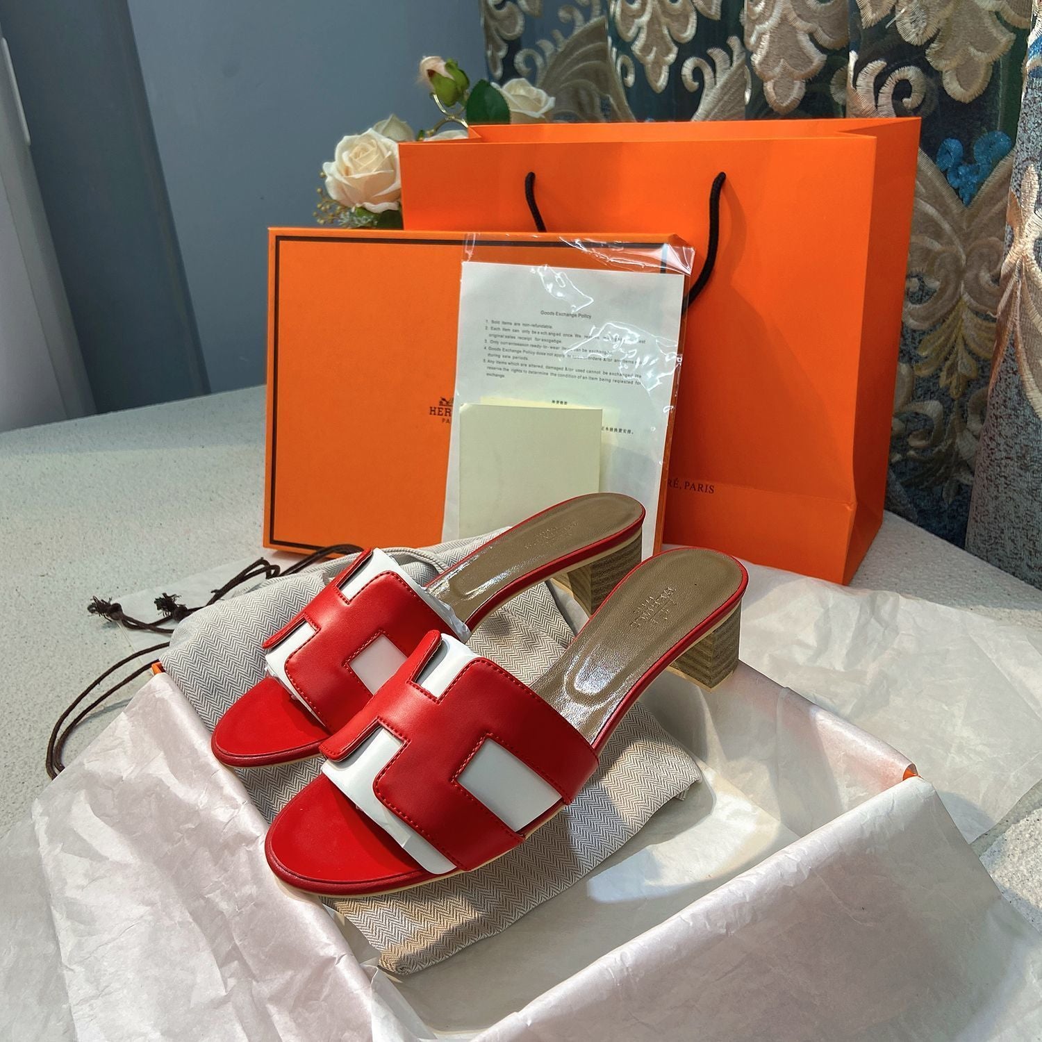 Classic H Heel Sandals - Image 8