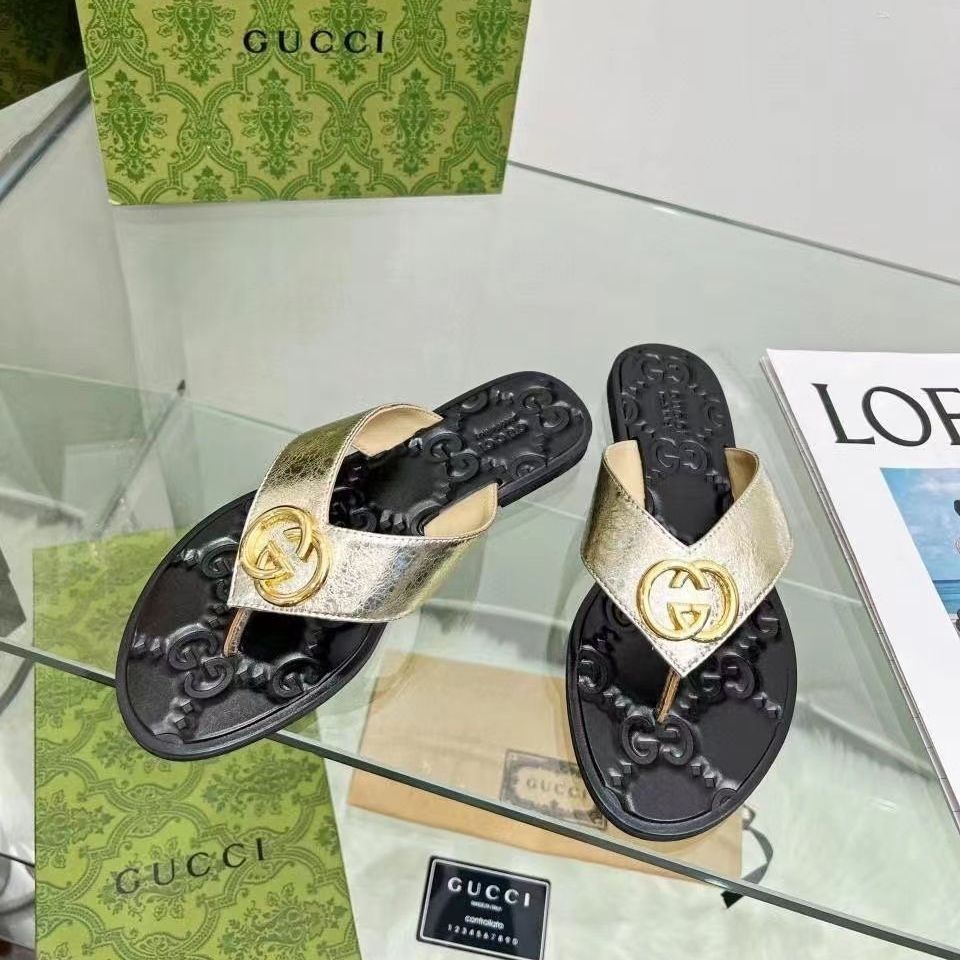 Fashion Metal Buckle Flip Flop Sandals - Image 9