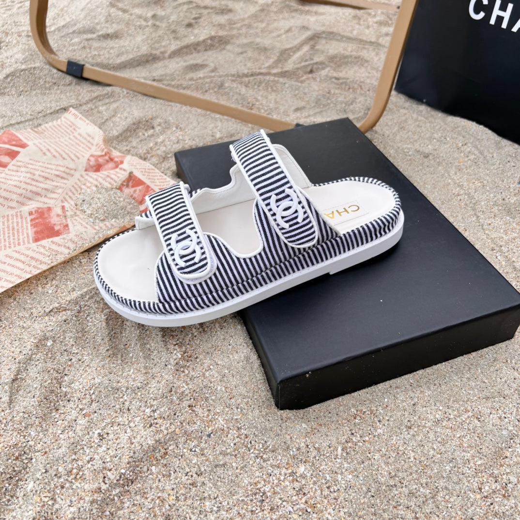 6 Colors Velcro Flat Sandals - Image 11