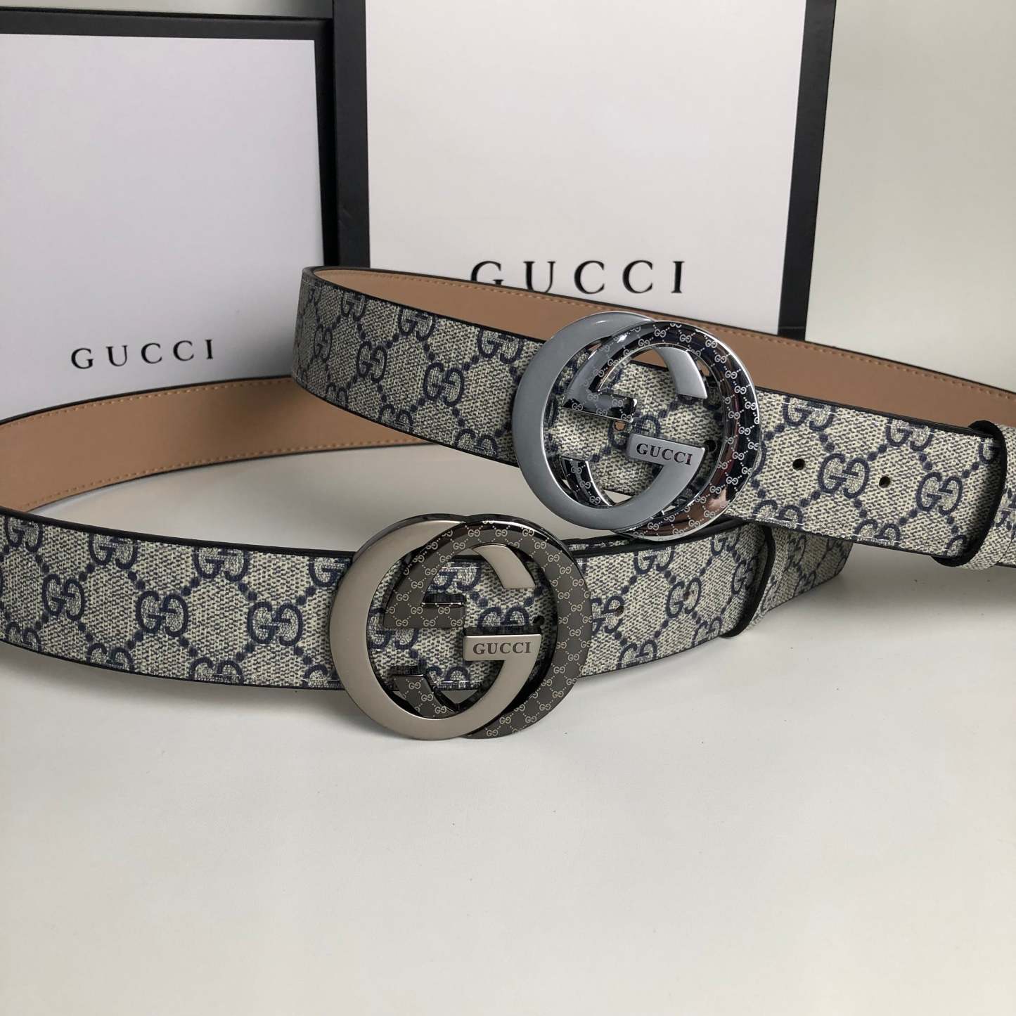 3 Colors printed letter leather belt - Image 2