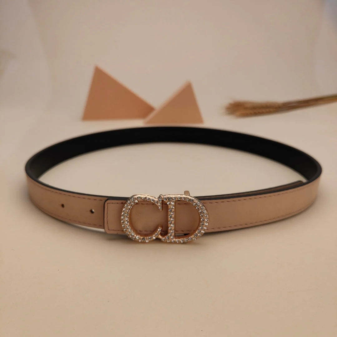 7 Colors Fashion Pearl Alphabet Ladies Leather Belt - Image 7