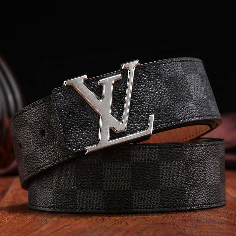 3 Colors printed letter leather belt - Image 4