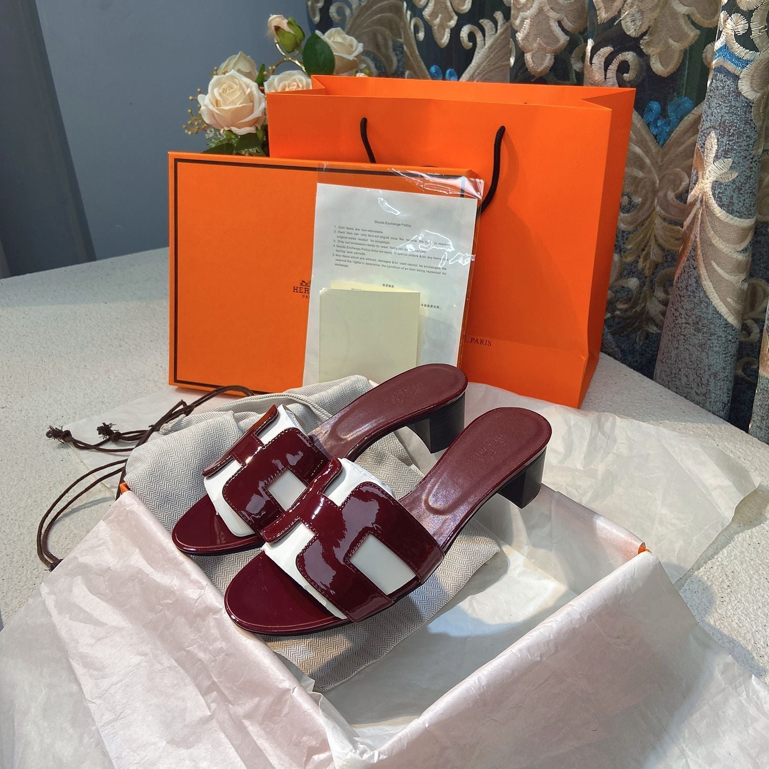 Classic H Heel Sandals - Image 7