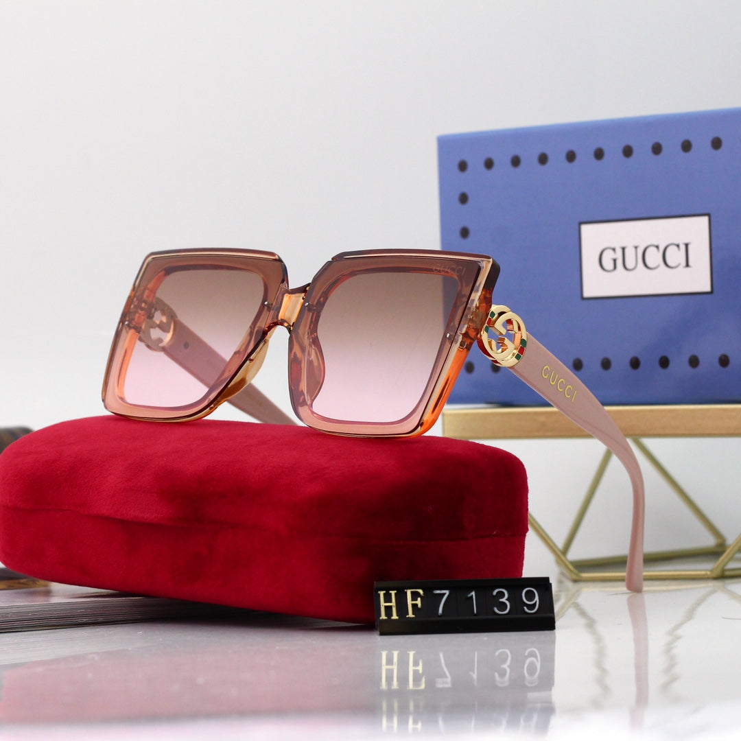 New Square Frame Environmentally Friendly PC Sunglasses 7139 - Image 5