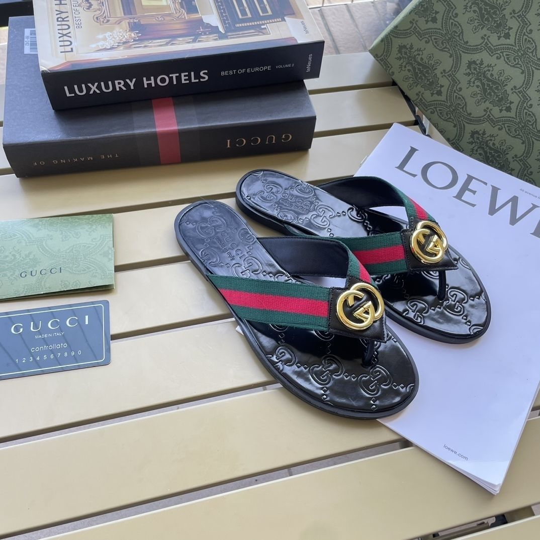 Fashion Metal Buckle Flip Flop Sandals - Image 3