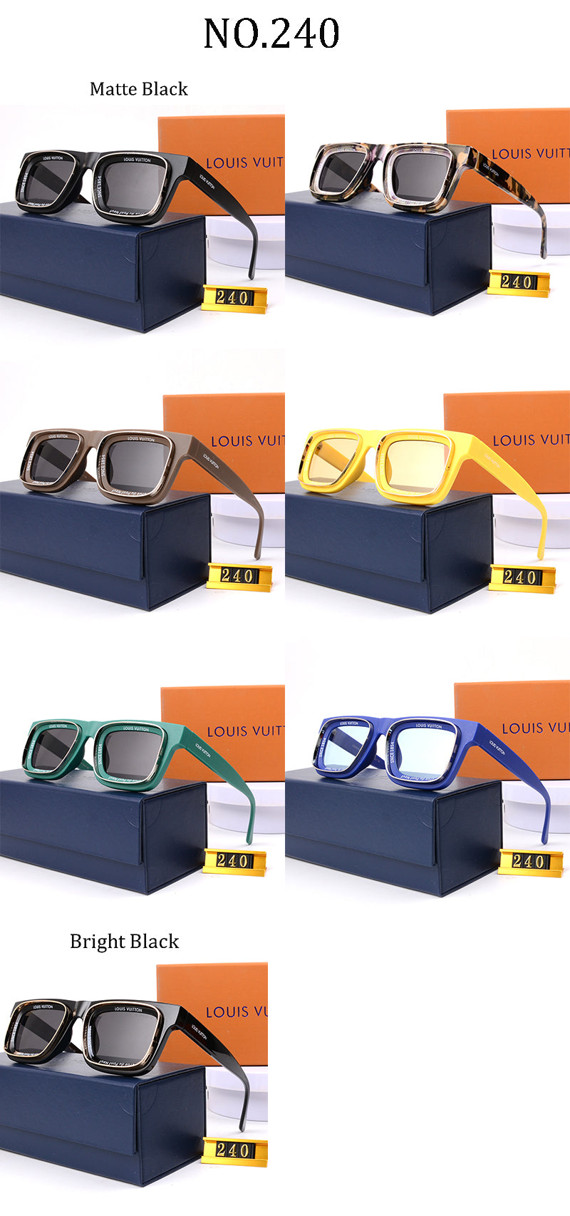 Fashion hot 7 color sunglasses 240 - Image 2