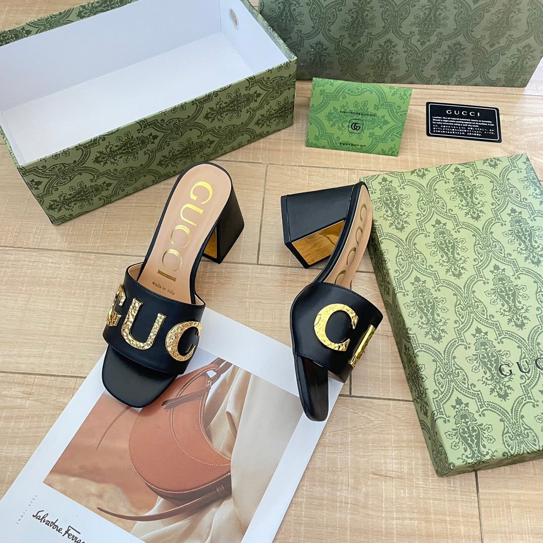 Retro Block Heel Sandals - Image 6