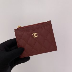 cc Flat Card Holder Red Bag For Women 11.5cm/4.5in