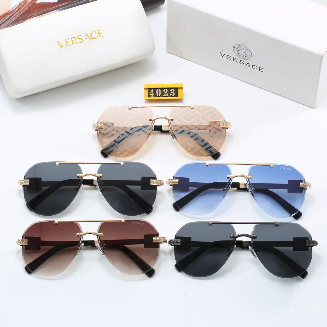 Metal aviator sunglasses 4023 - Image 2