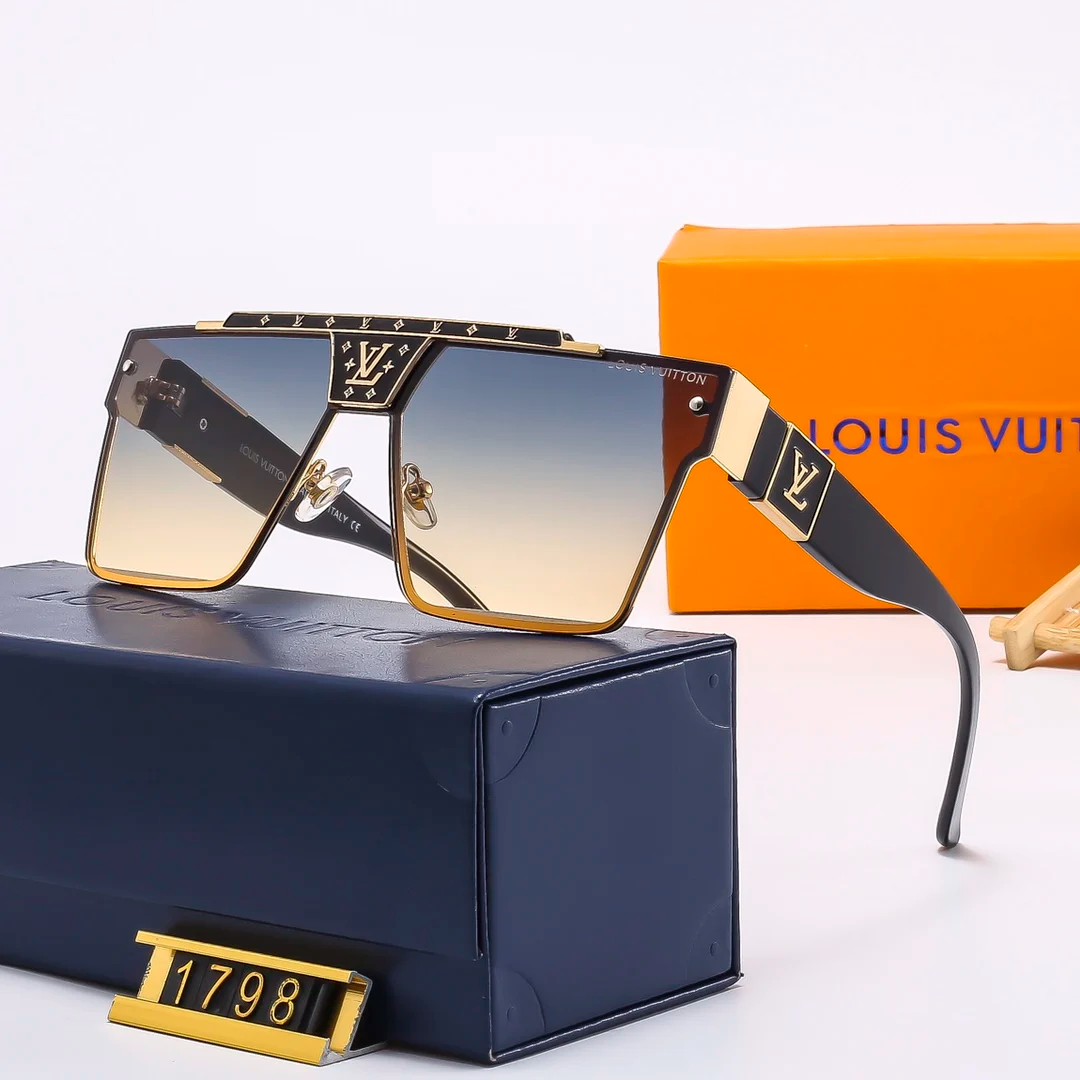 Retro large frame sunglasses 1798 - Image 3