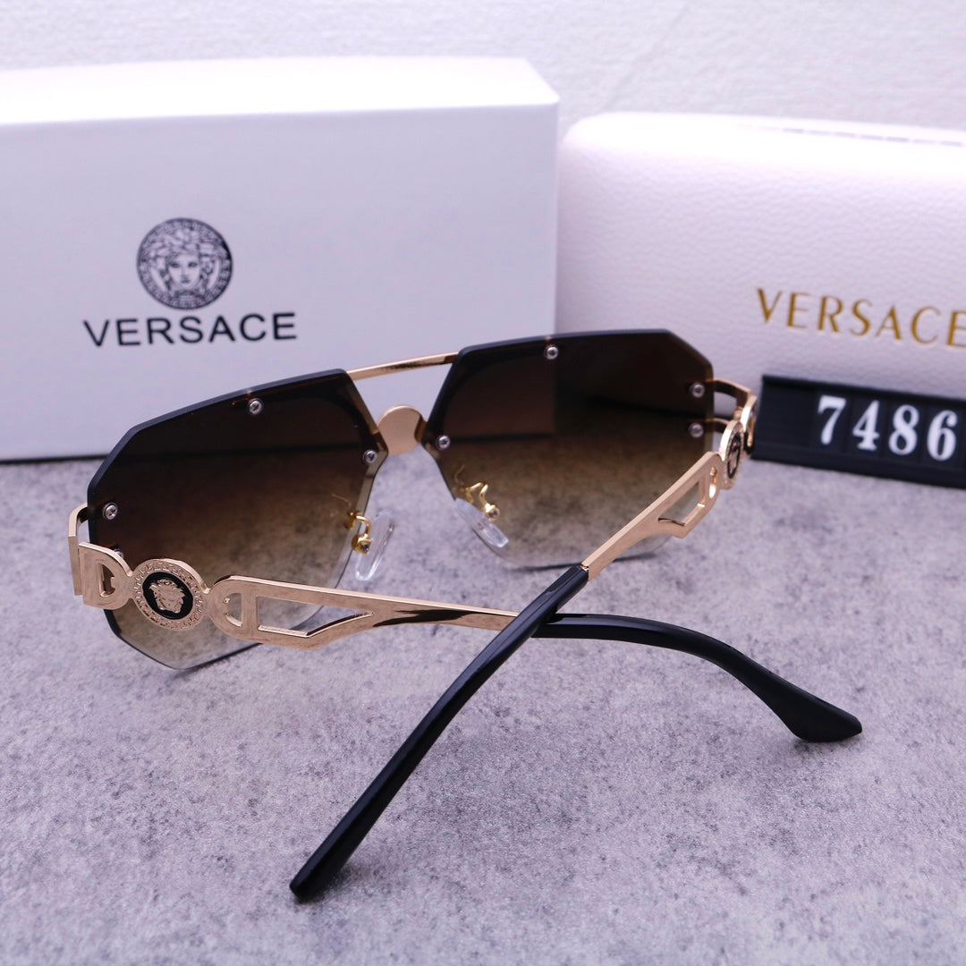 Stylish Medusa Rimless Sunglasses 7486 - Image 10
